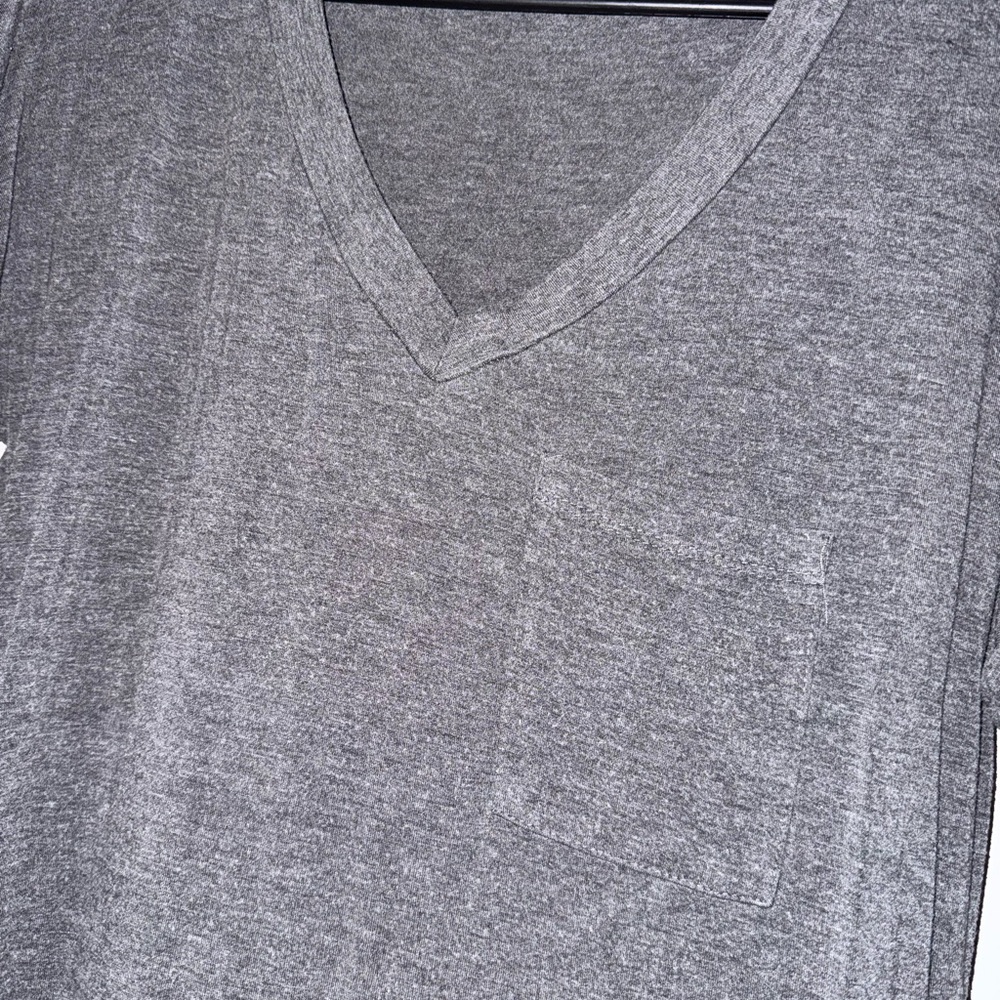 Flamingo Urban Charcoal V-Neck Tee